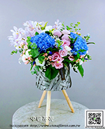 編號:B001009 - 時尚尊貴花禮-優雅花器盆花
