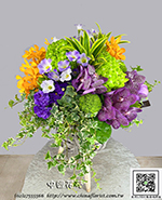 編號:B001010 - 時尚尊貴花禮-優雅花器盆花