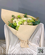編號:F001720 - 白玫瑰花束
